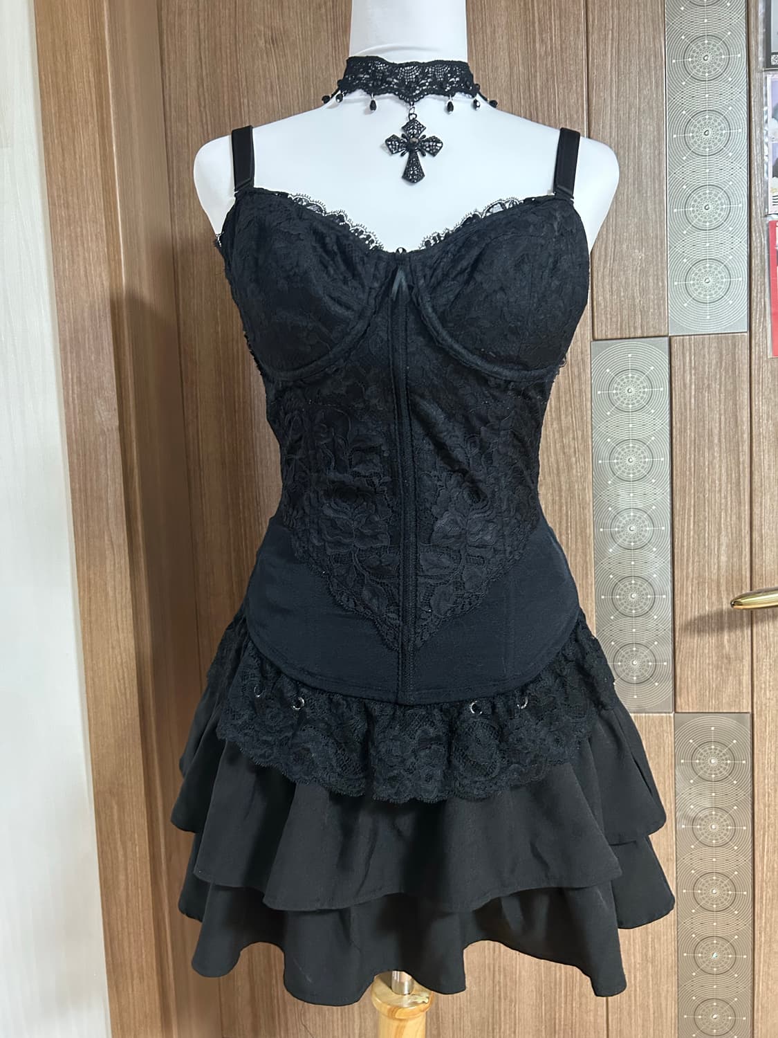 일본빈티지 아일렛 캉캉스커트 상품이미지1