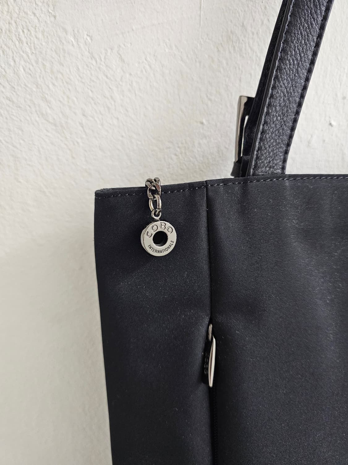 COBO 프라다원단 스퀘어 레더 숄더백 상품이미지4