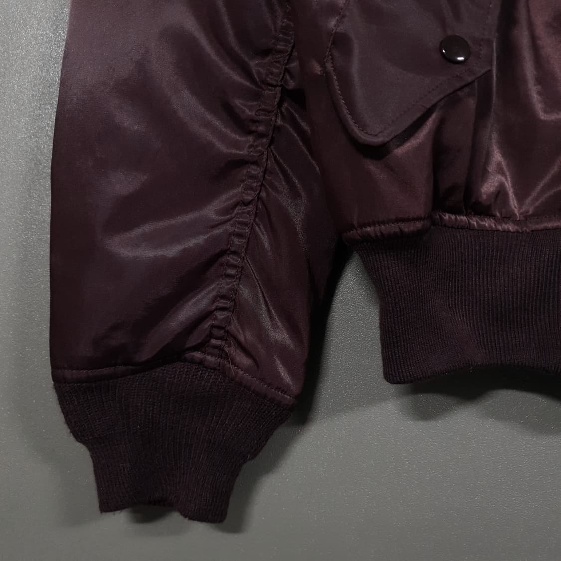00s MACHOPE 맥호프 MA-1 플라이트 자켓 점퍼 버건디 희귀 L 상품이미지4