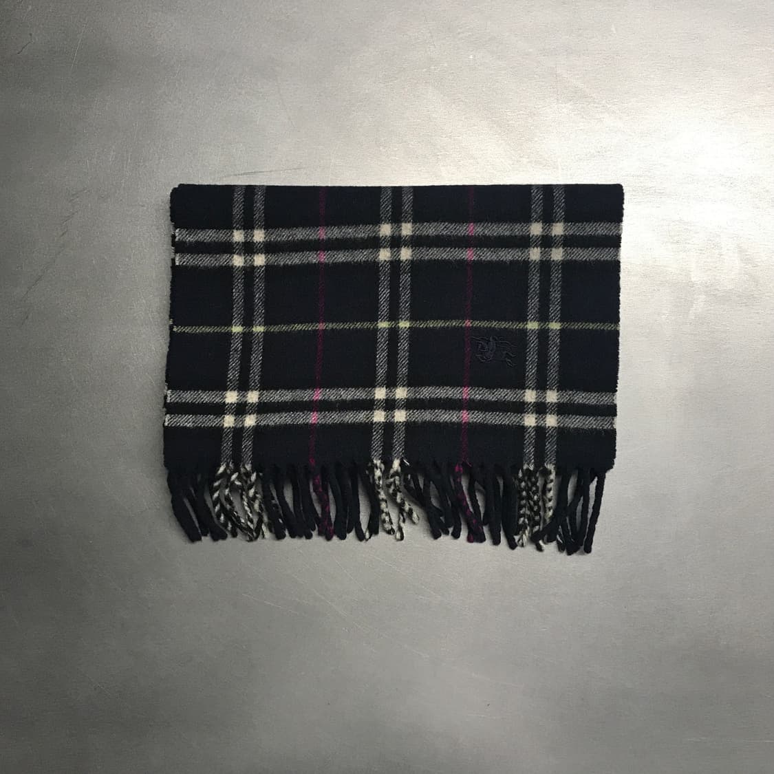 버버리 정품 램스울 머플러 네이비 상품이미지2