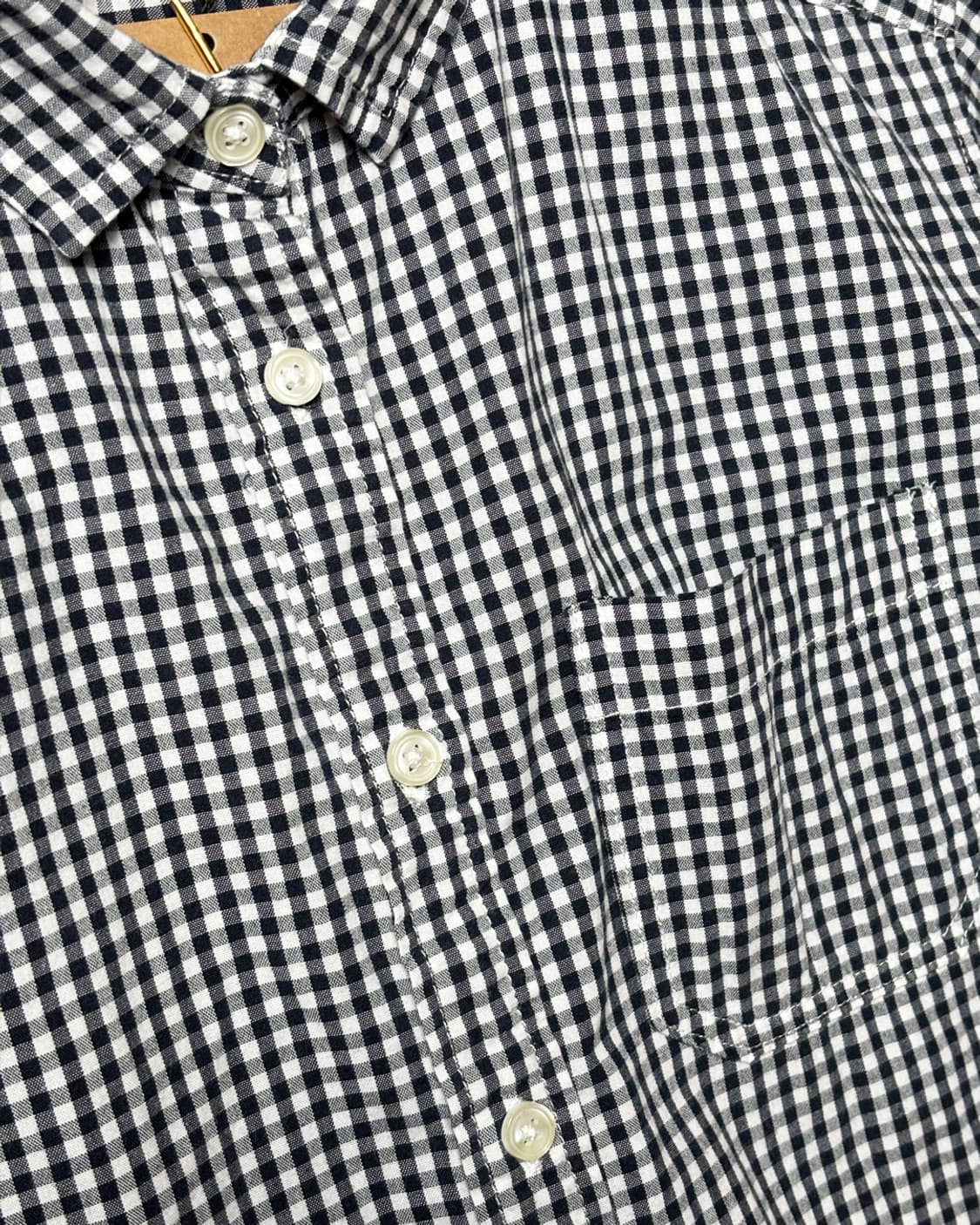 일본빈티지 GU 체크 모리걸 셔츠 상품이미지4