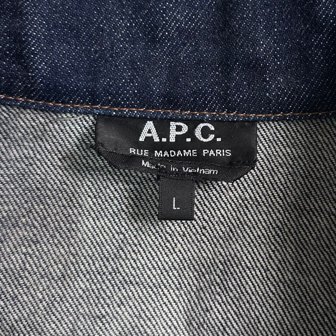 APC 아페쎄 2세대 생지 데님 셀비지 트러커 자켓 상품이미지8