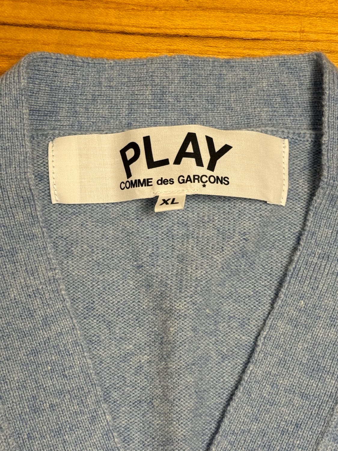 꼼데가르송 플레이 브이넥 가디건 XL  상품이미지2