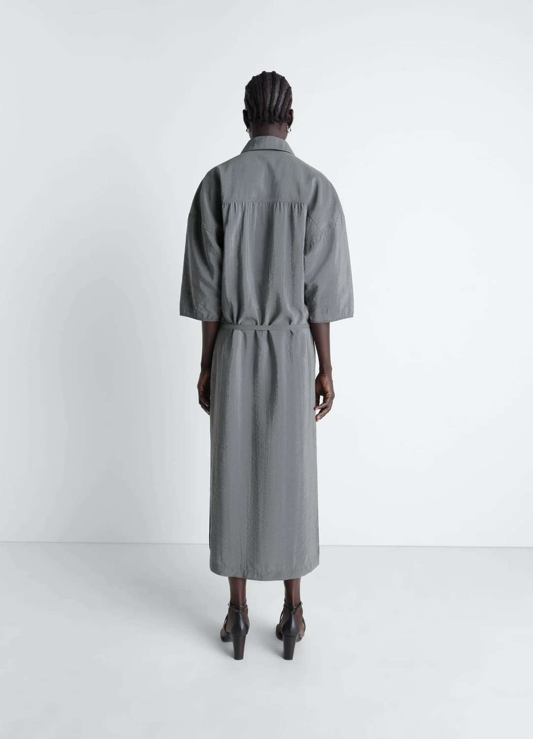 [36]르메르 26ss ASYMMETRICAL 셔츠 드레스/알루미늄 상품이미지4