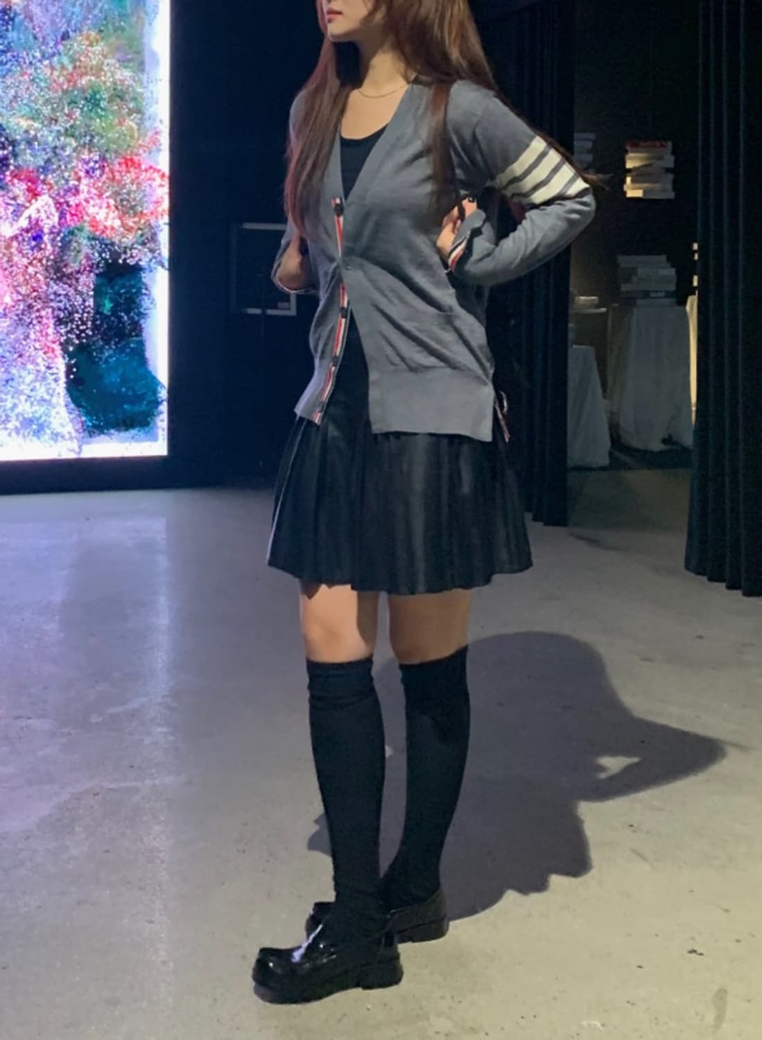 톰브라운 4바 스트라이프 메리노 울 남성 가디건 착샷 ㅇ 상품이미지9