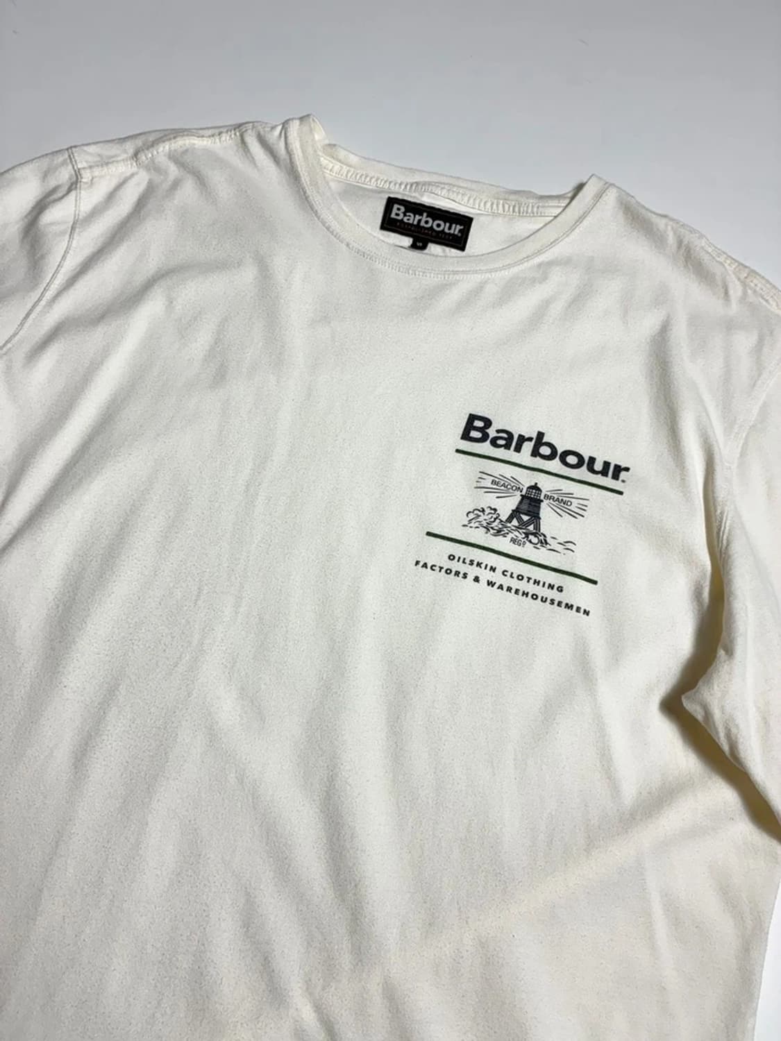 바버 Barbour 로고 등대 그래픽 코튼 반팔 티셔츠 R1997 상품이미지2