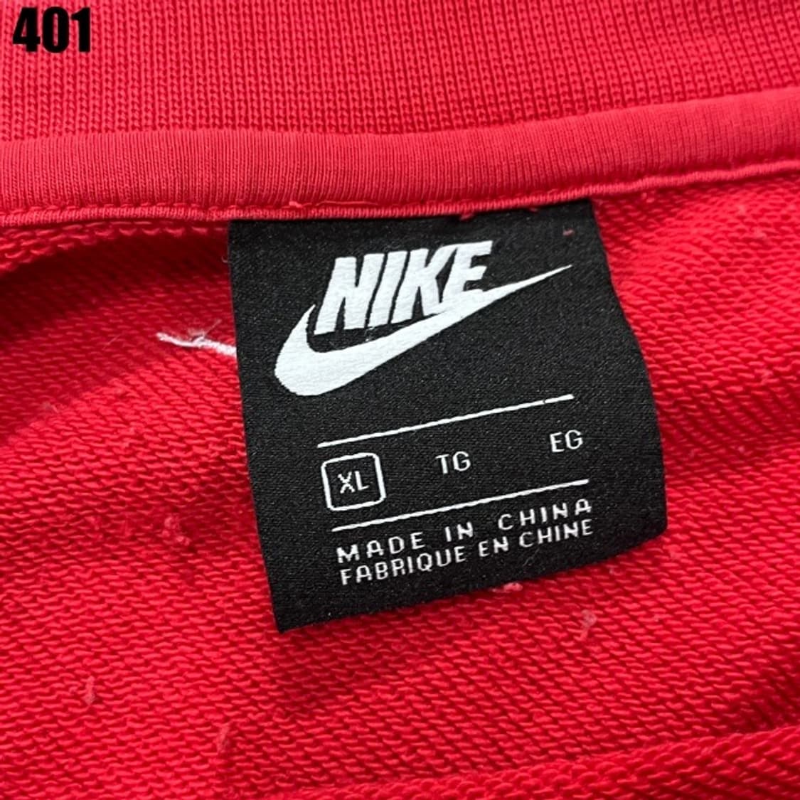 나이키 더블 스우시 레드 맨투맨 상품이미지2