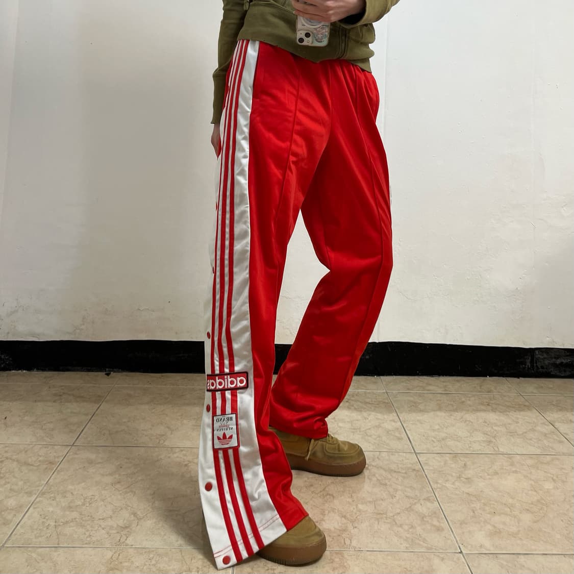 Adidas red break track pants 상품이미지2