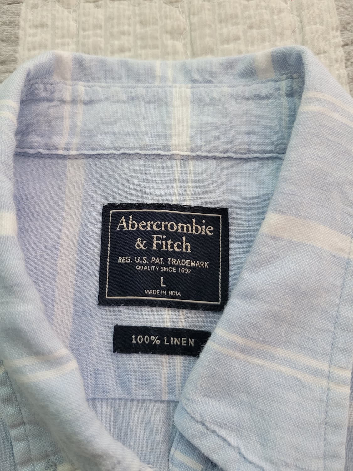 아베크롬비 Abercrombie. 신형 리넨 반팔셔츠.  L 105사이즈 상품이미지5