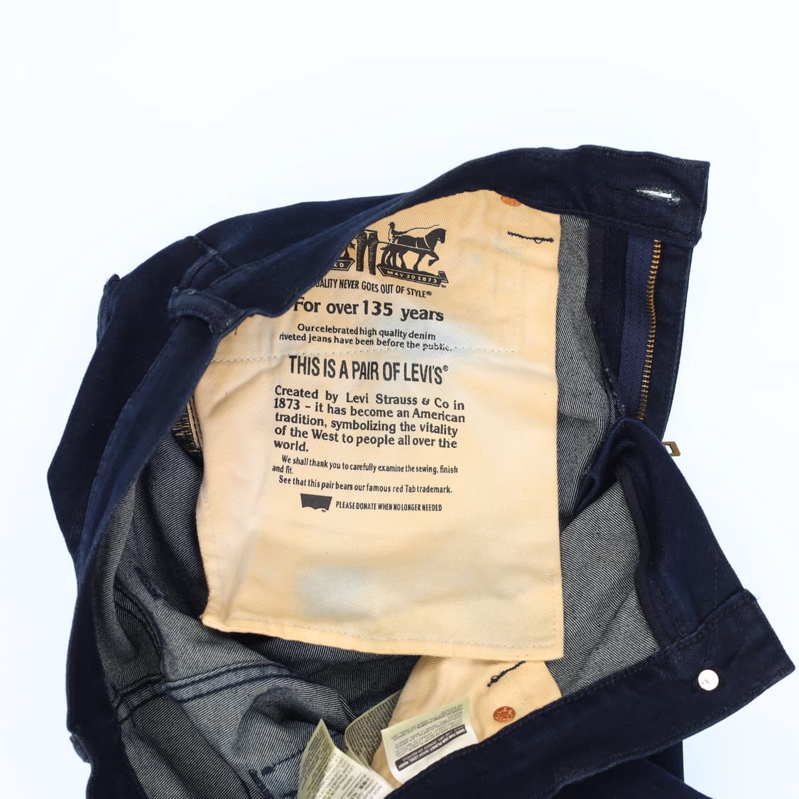 [w32 L34] 리바이스 남성 502 진청 데님 0115J 상품이미지6