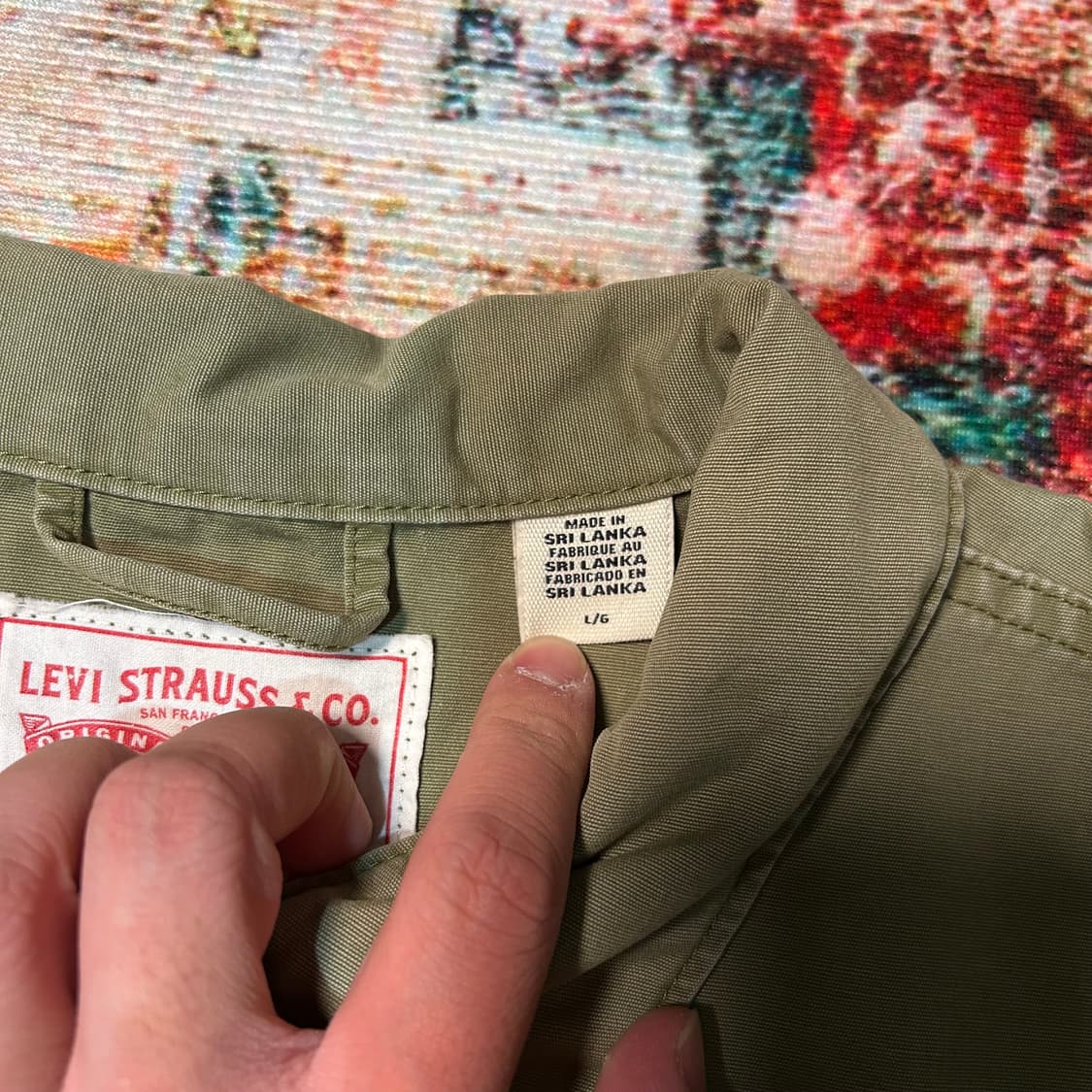 [L] 리바이스 플라워 자수 퍼티그 셔츠 상품이미지5