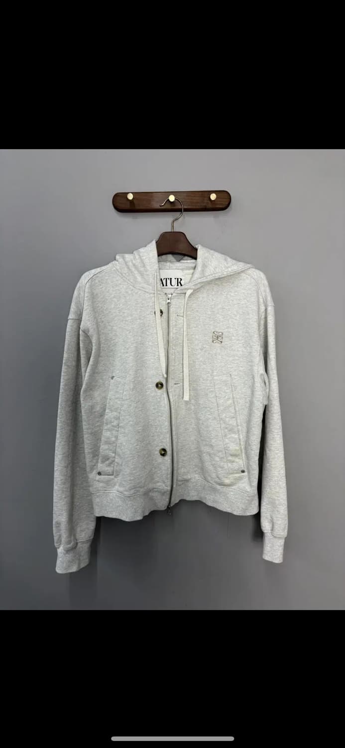 세터 테오 코튼 올데이 멜란지 그레이 후드집업 H2420 상품이미지2