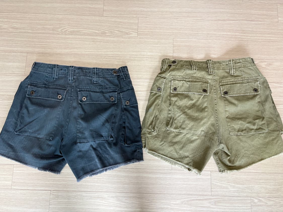 [일괄] 폴로 헤링본 카고 쇼츠 올리브 네이비 32 상품이미지2