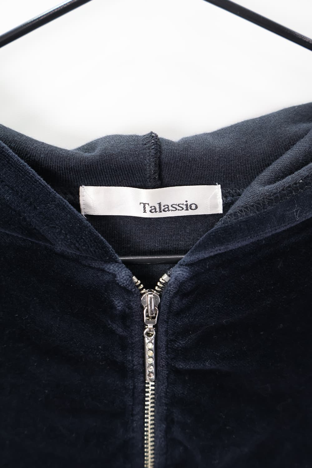 Talassio Velvet Zip Up Hoodies 상품이미지6