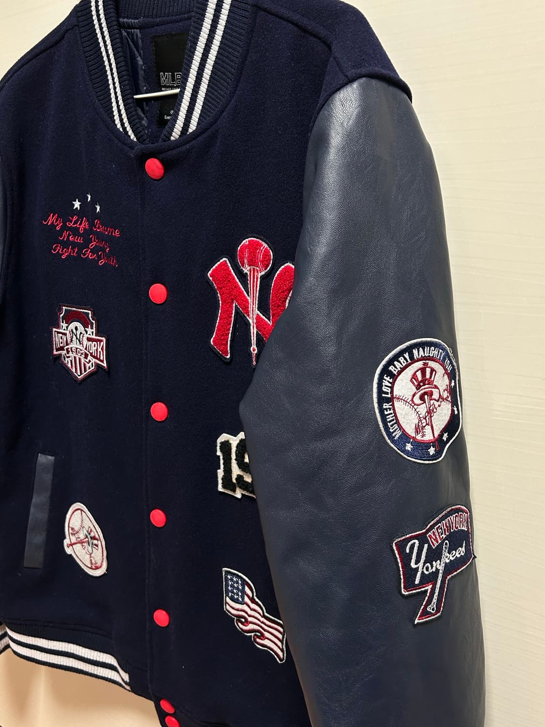 MLB NY 양키스 바시티 자켓 XXL 상품이미지2