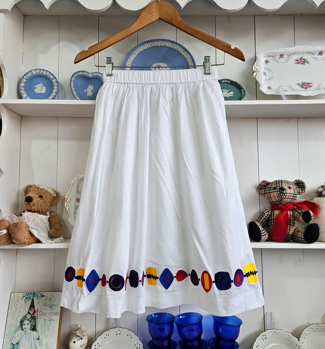 입생로랑(YVES SAINT LAURENT) 자수 스커트 상품이미지1