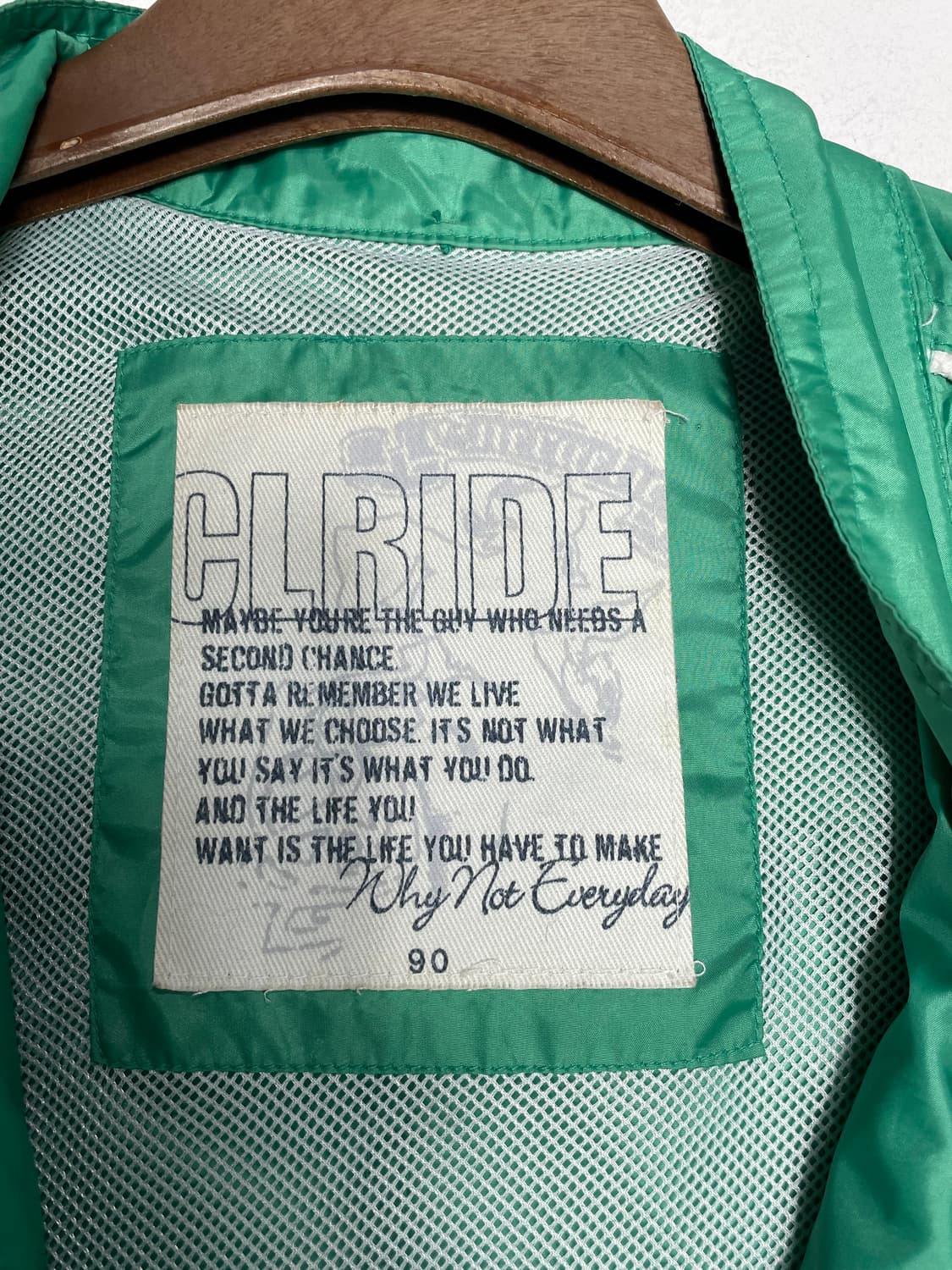 CLRIDE.n 클라이드엔 그린 바람막이 자켓 상품이미지4