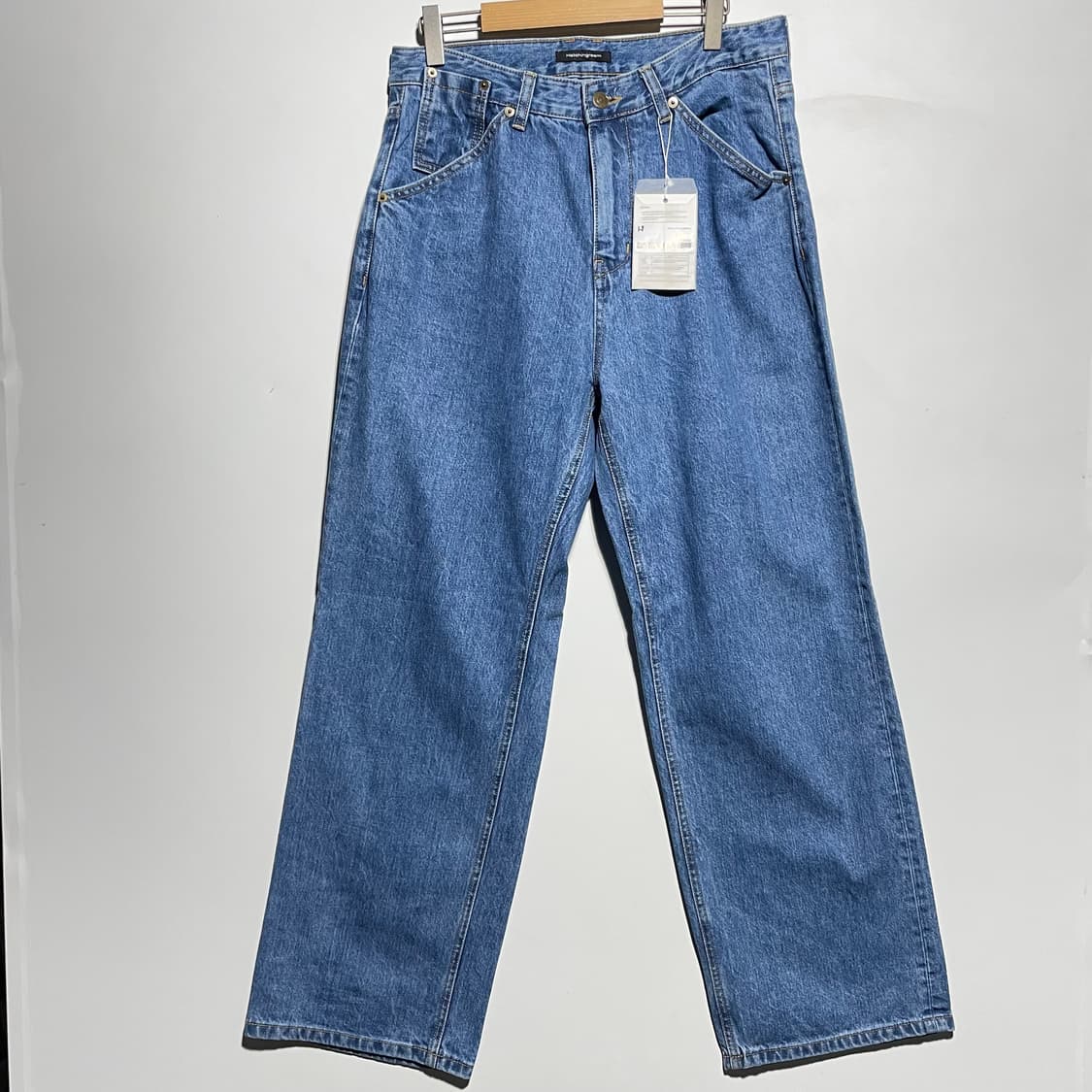 새상품 HATCHINGROOM 데님 와이드 팬츠 상품이미지1