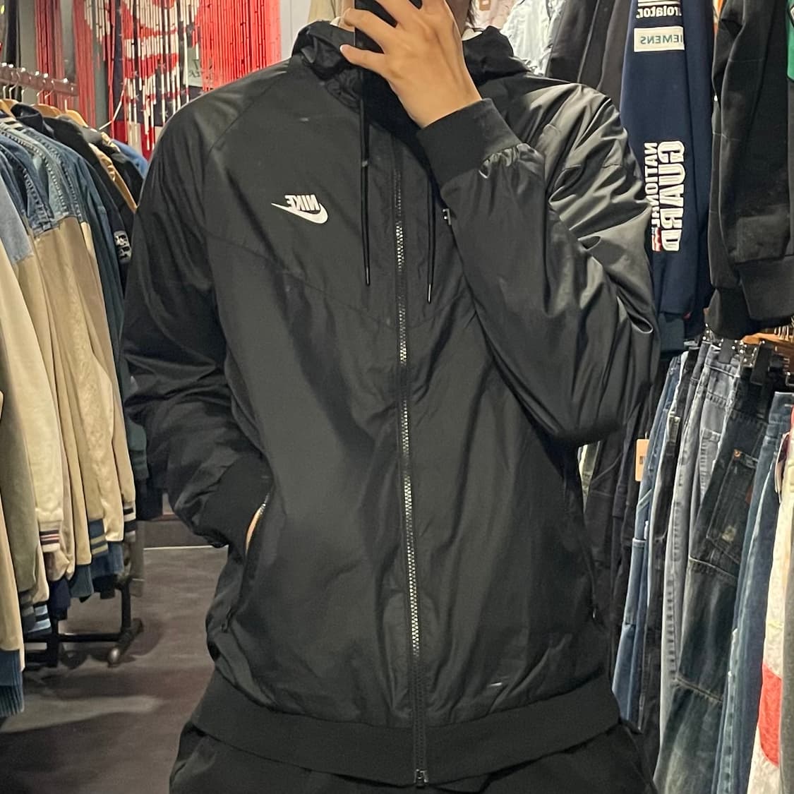 [IM] nike 나이키 블랙 바람막이(후드O) 상품이미지3