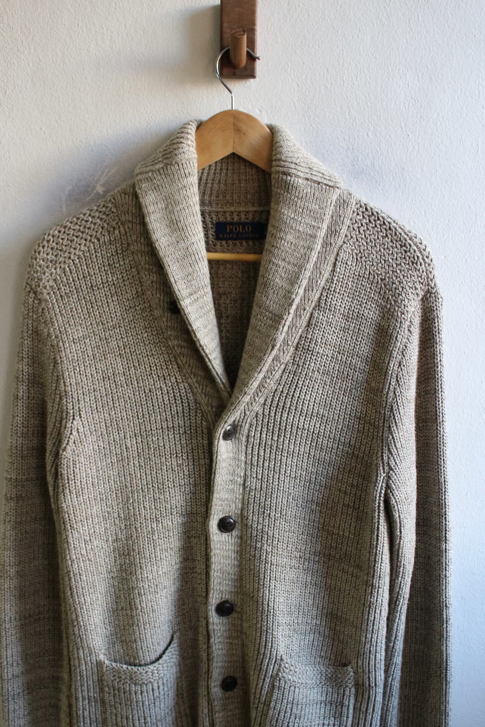 폴로 숄카라 블렌드 가디건 상품이미지2