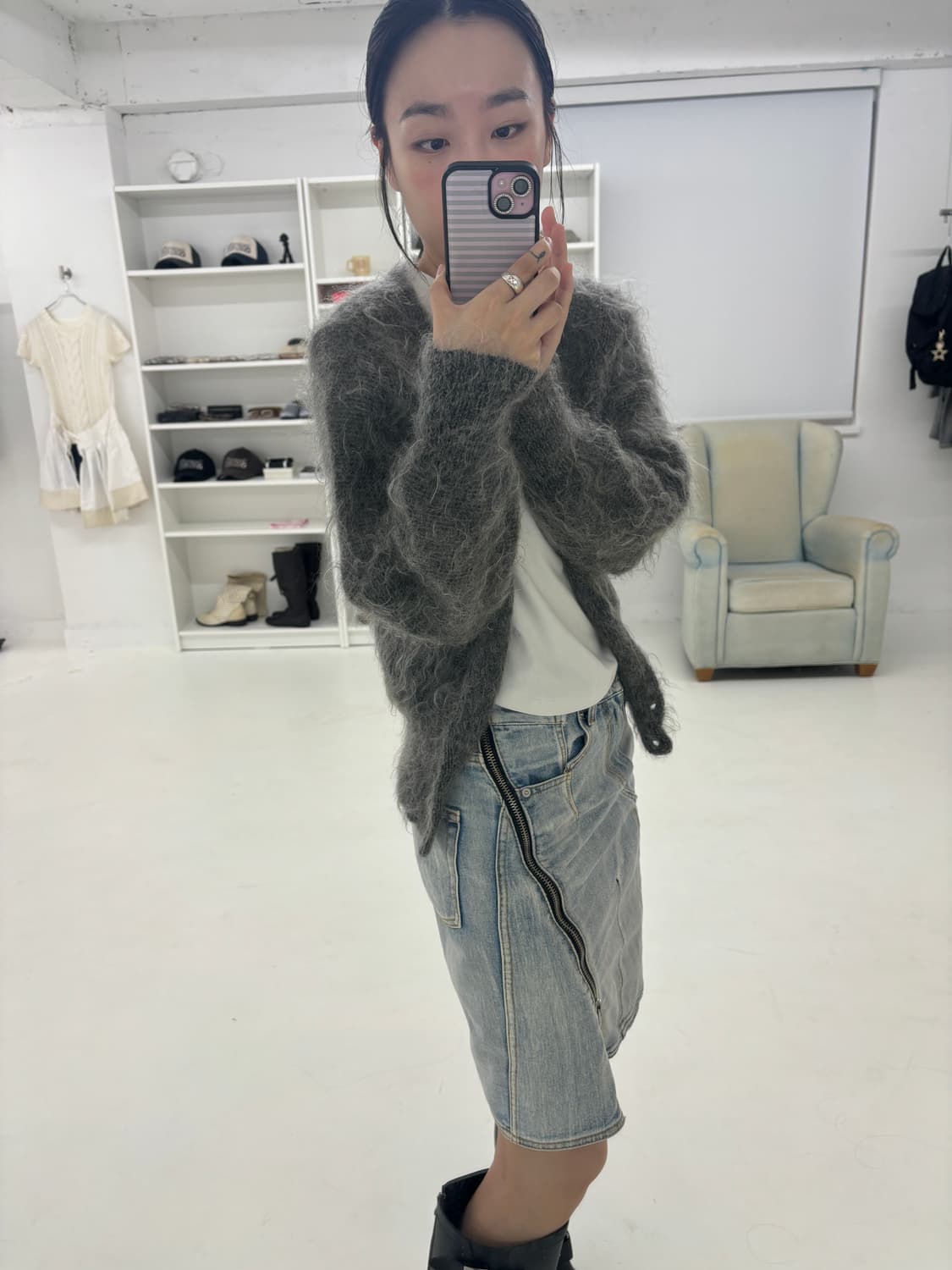 Mohair cardigan 상품이미지5