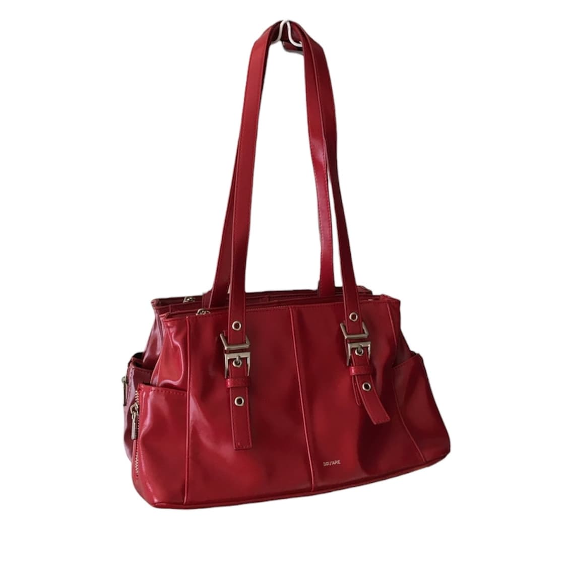 [SQUARE LINE] Red Square Shoulder Bag 상품이미지1