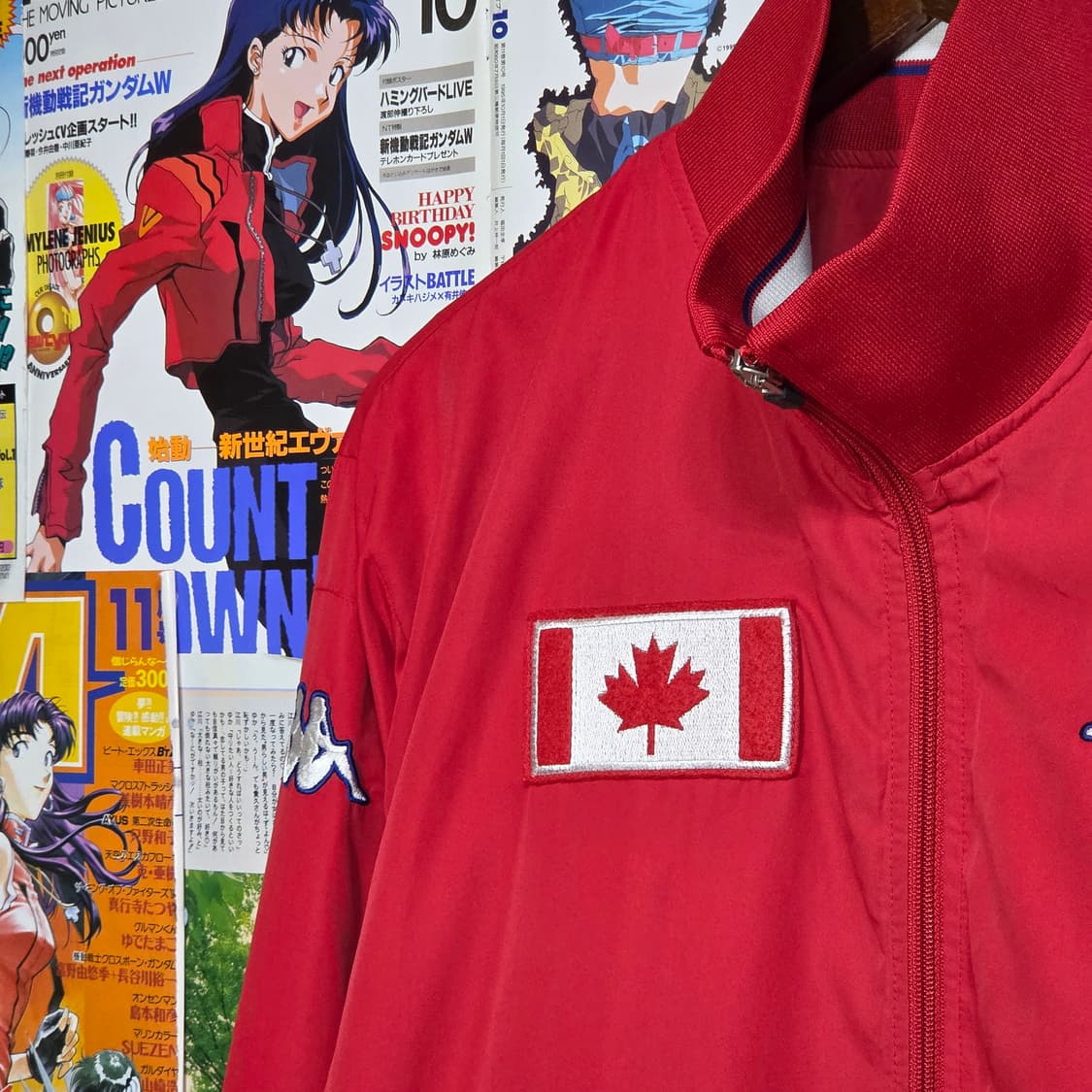 카파 캐나다 레드 패치 바람막이 점퍼 상품이미지3