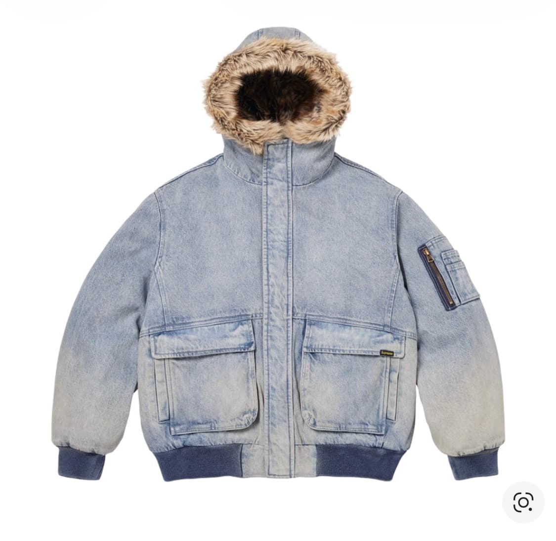 슈프림 리버시블 포우 퍼 후드 워크 자켓 데님 - 26SS XL 상품이미지1