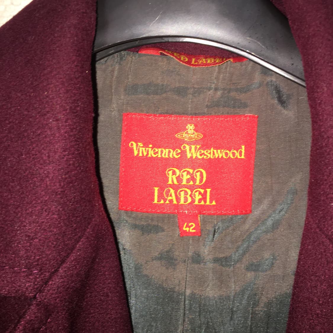 vivienne westwood 와인색 울 코트 상품이미지7
