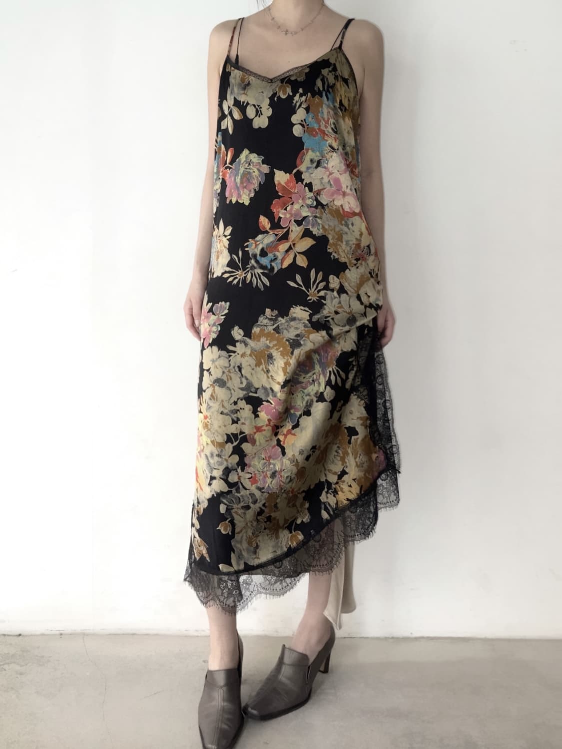 Color floral slip ops  상품이미지5