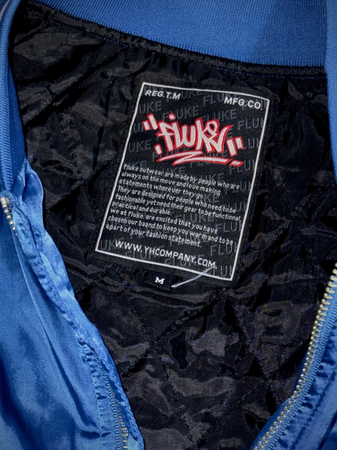 플루크 블루 드래곤 자수 스카잔 자켓 M 상품이미지7