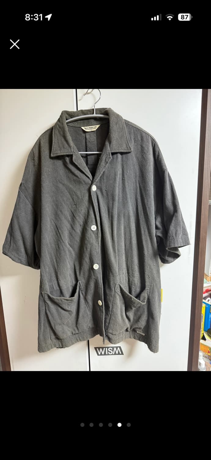 쿠티챠콜그레이 반팔셔츠 (일본직구)  상품이미지3