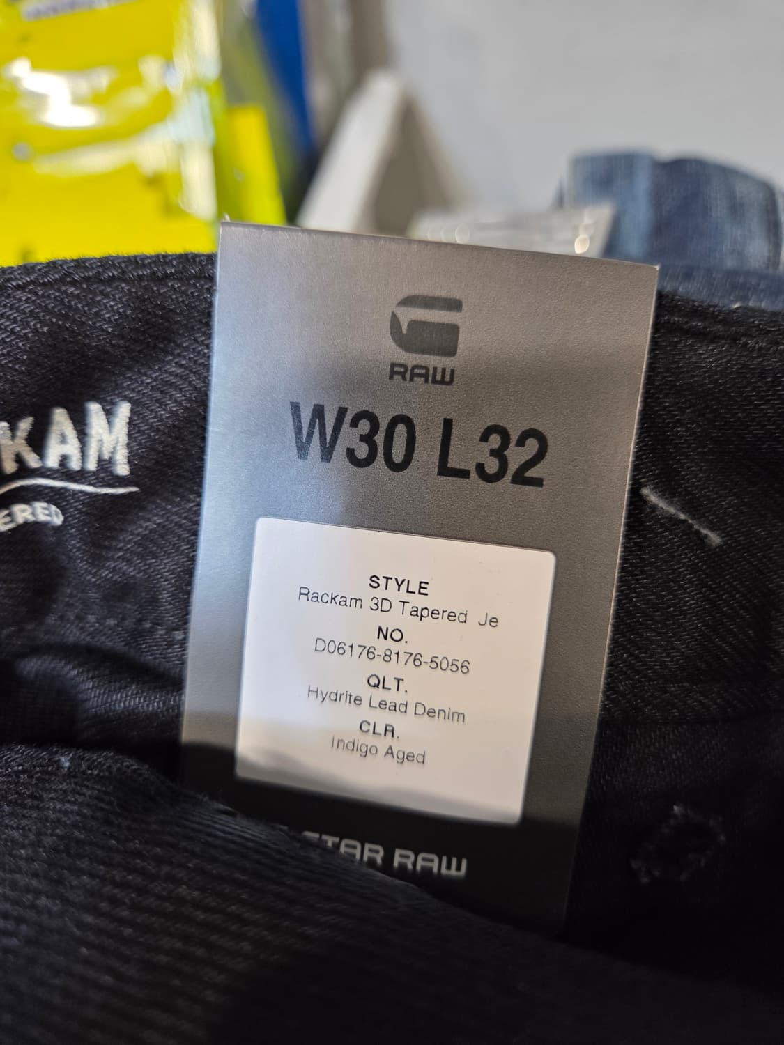 (찡 하자 특별 할인)G-Star Rackam 블랙 데님 팬츠 상품이미지8