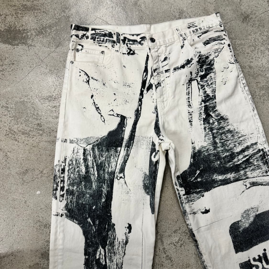 34 / Off-White 오프화이트 페인팅 팬츠 상품이미지3