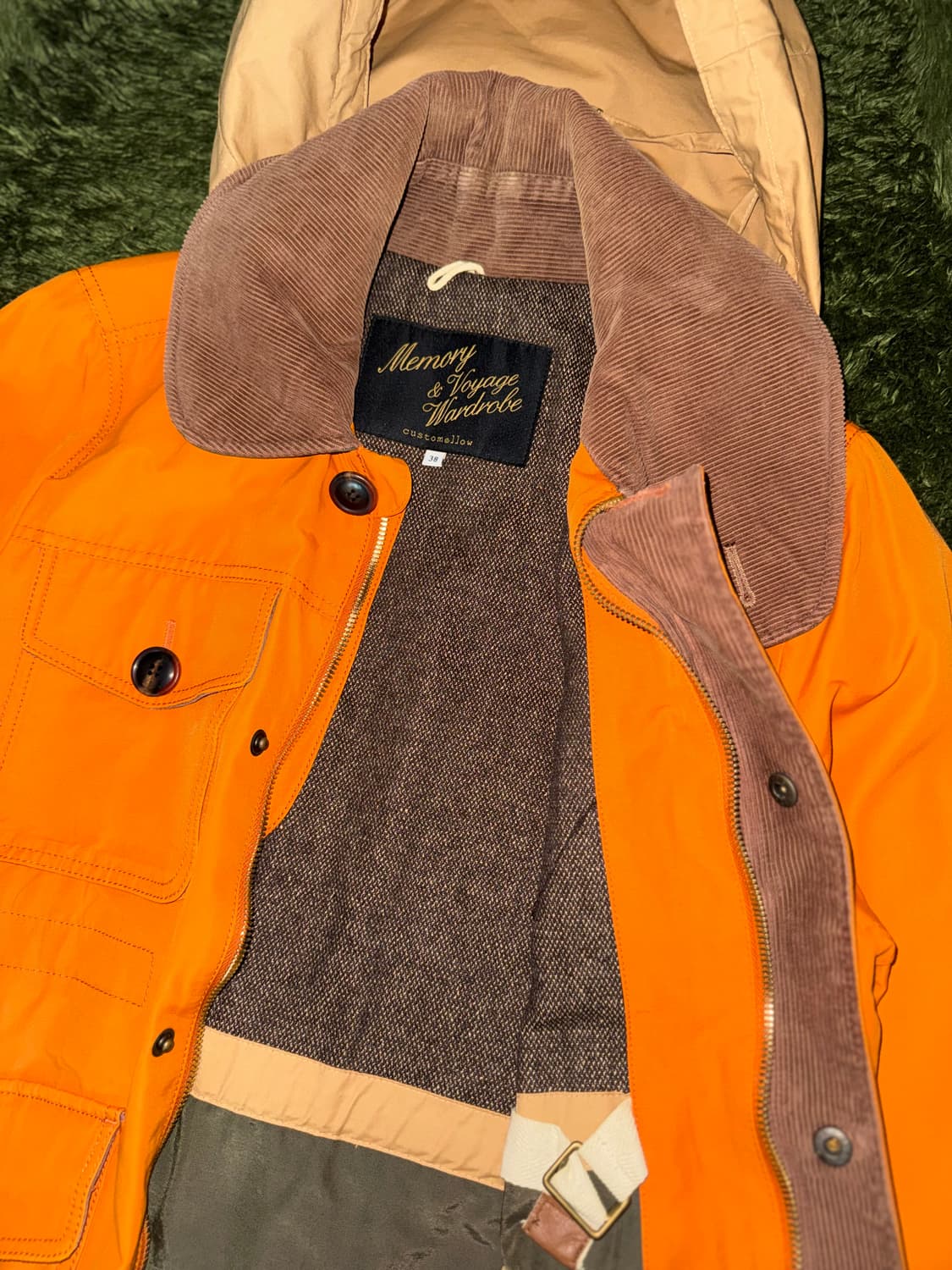 [38] 커스텀멜로우 MVW 코듀로이 칼라 헌팅 자켓 오렌지 상품이미지5