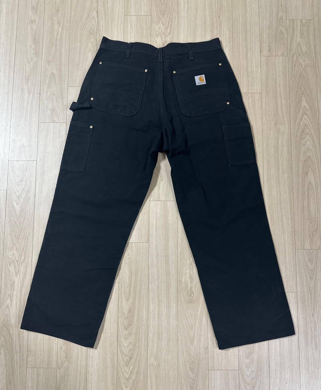 칼하트 B01 더블니 블랙 34  Made in USA 상품이미지2