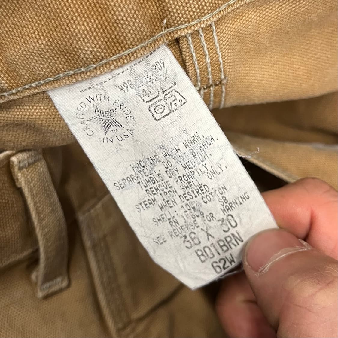 90s Carhartt 더블니 워크 팬츠 (34”) 상품이미지6