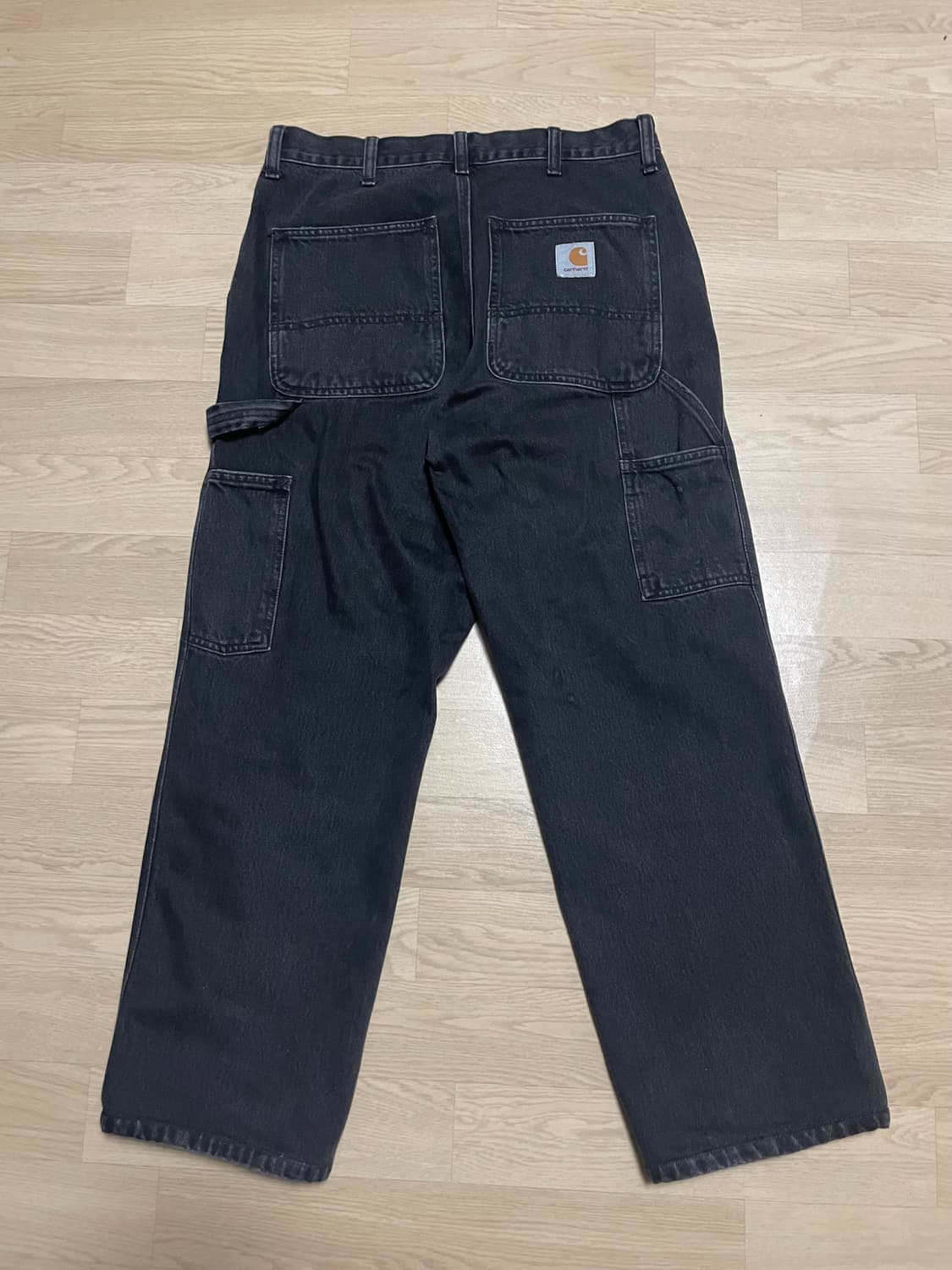 칼하트 싱글니 31x32 블랙 스톤 워시드 상품이미지1