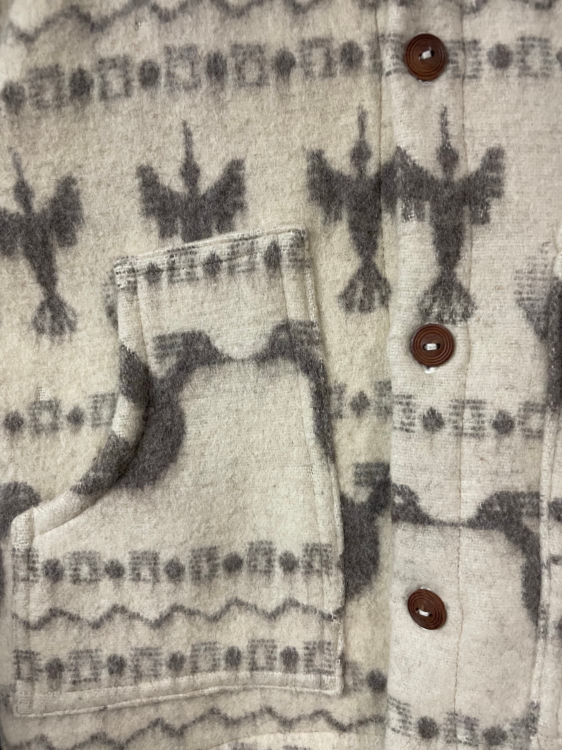 ARTEsania INDIgena 울 네이티브 패턴 자켓 상품이미지3