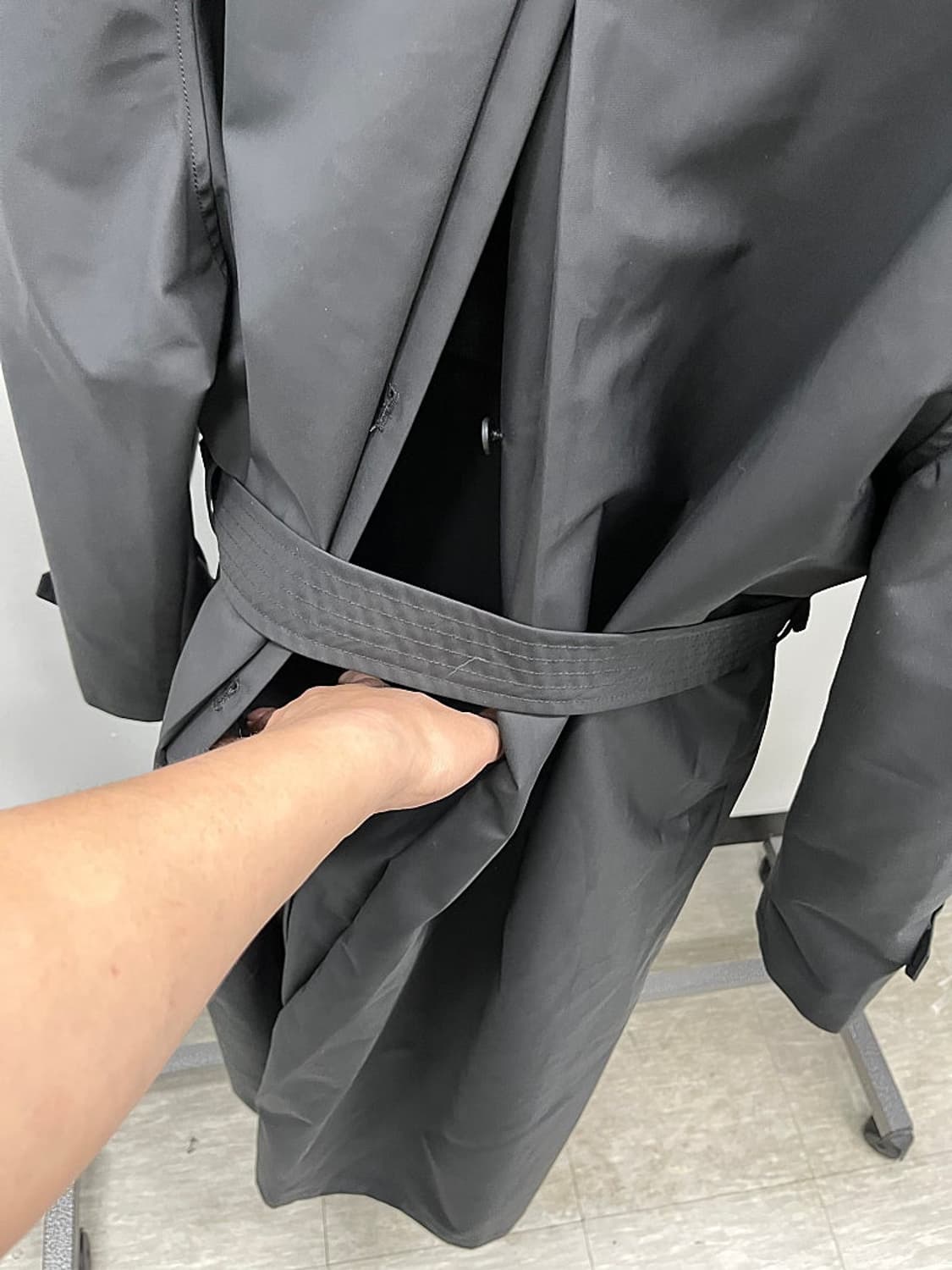 105) 노이어 신서틱 레이어드 트렌치코트  상품이미지6