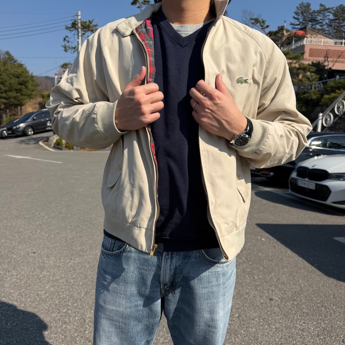 90‘s IZOD 라코스테 해링턴 자켓 바라쿠타 상품이미지1