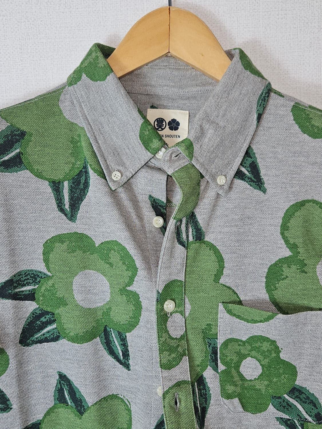 BUDEN SHOUTEN 일본제 반팔셔츠 플라워 M (새상품) 상품이미지2