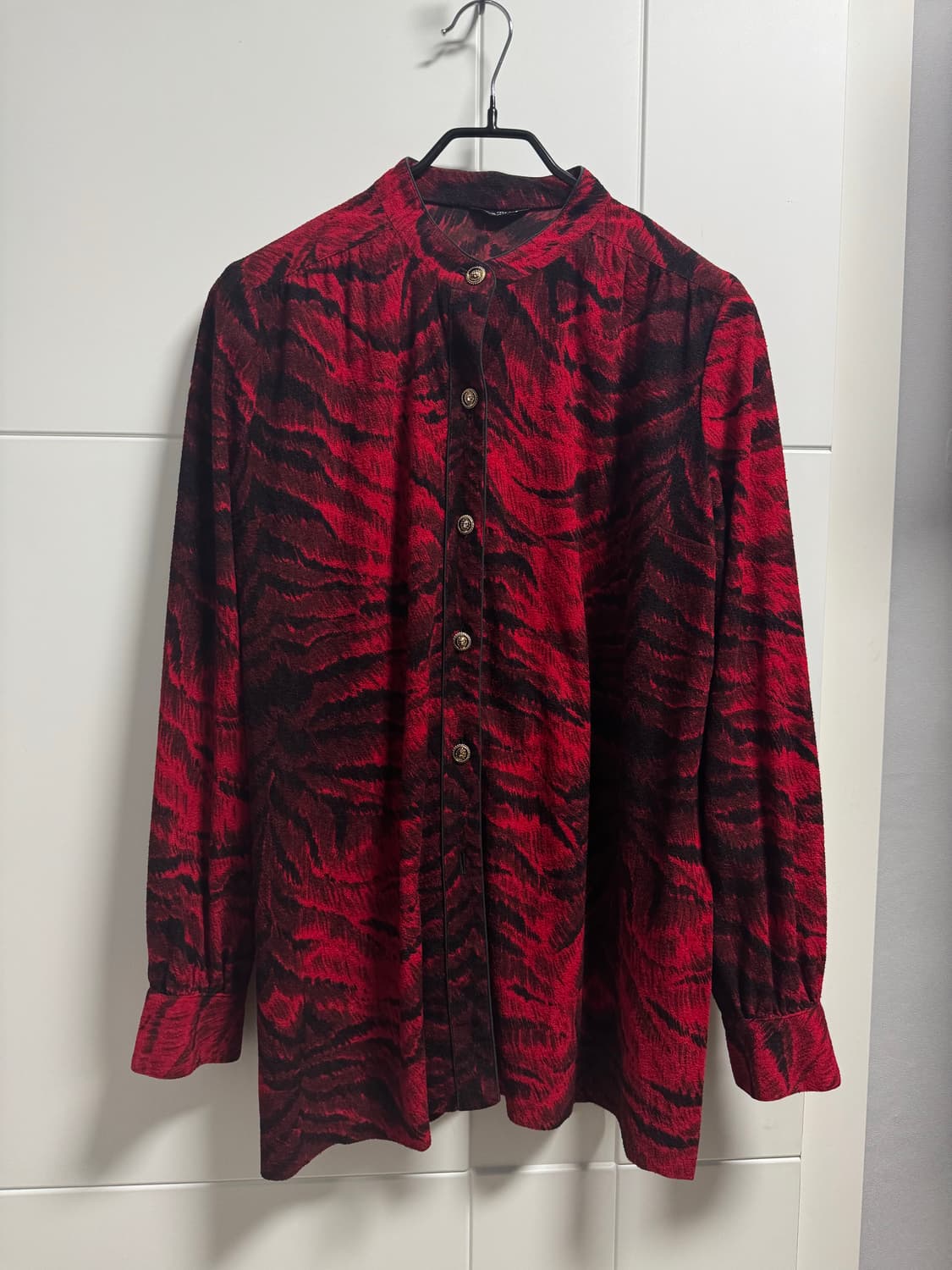 Jpn vtg leopard red shirts 상품이미지1