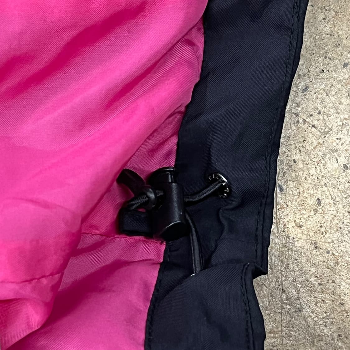 [정품/L] 노스페이스 블랙 바람막이 핑크 로고 b16 상품이미지8