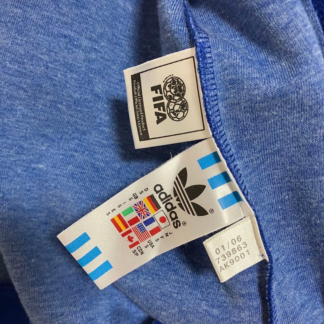 아디다스 일본 국가대표 2006 독일 월드컵 트랙탑 져지 블루 상품이미지8