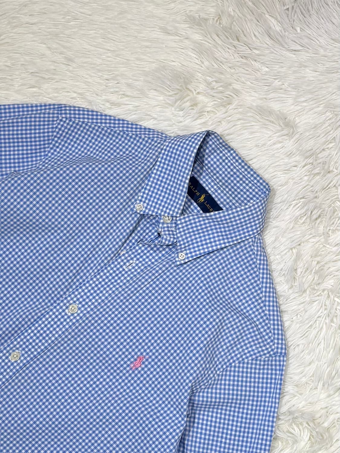 폴로랄프로렌 핑크포니 체크 셔츠 상품이미지4