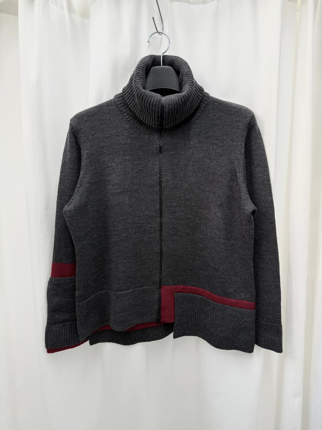 brocken ridge 레이어드 하이넥 니트집업 상품이미지1