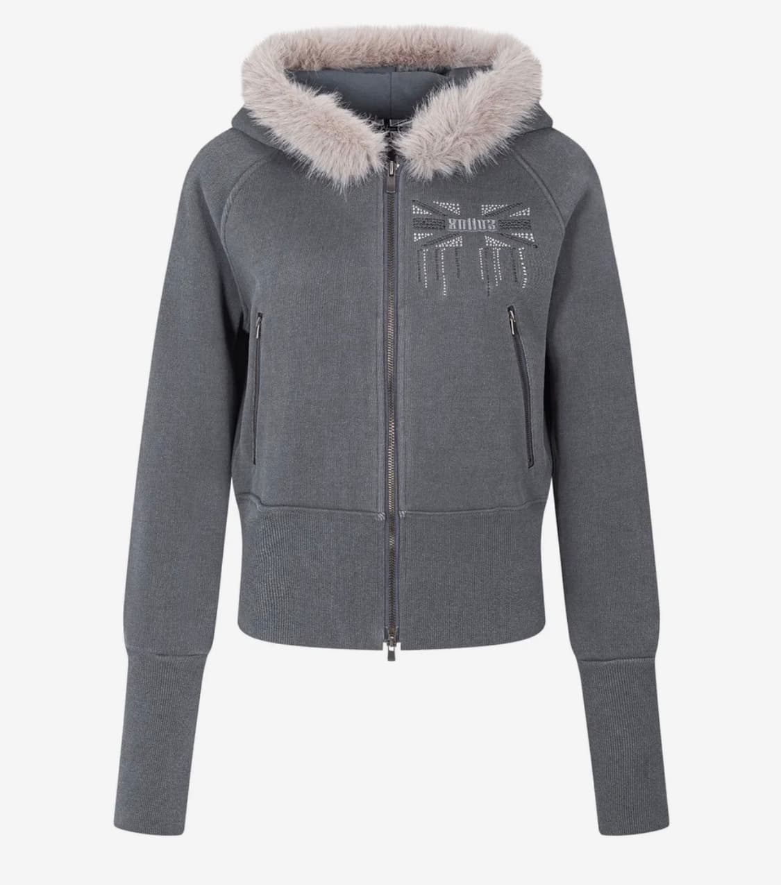 (새상품) 플리즈노팔로우 베키퍼 후디집업 차콜 상품이미지1