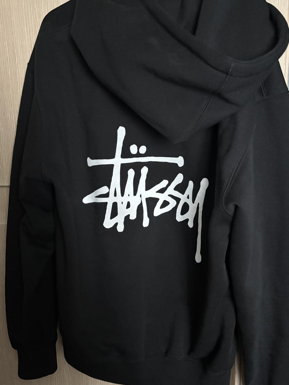 (급처) 정품 스투시 베이직 후드집업 블랙 상품이미지1