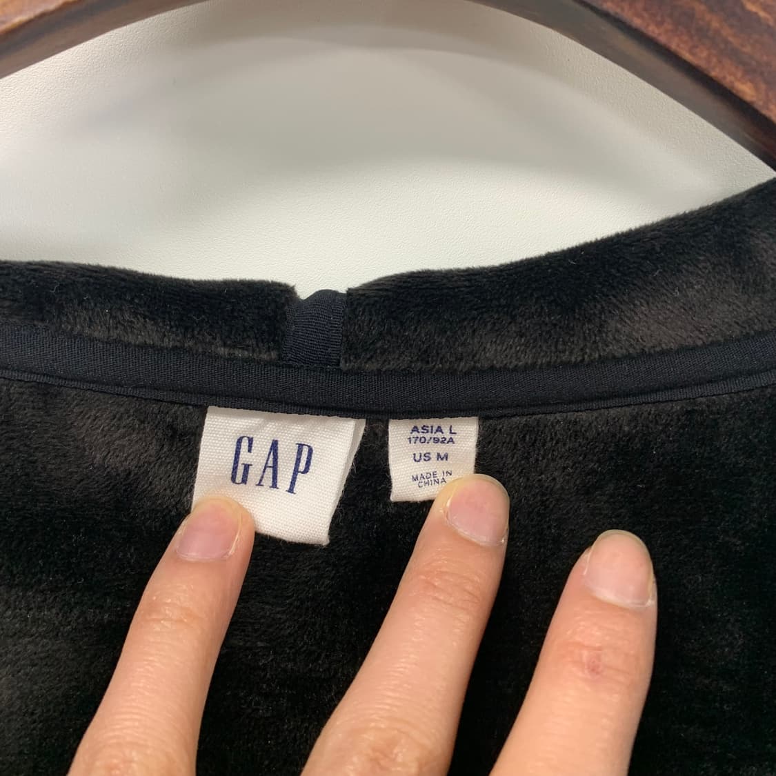 Gap 갭 코듀로이 블랙 후드집업 상품이미지7